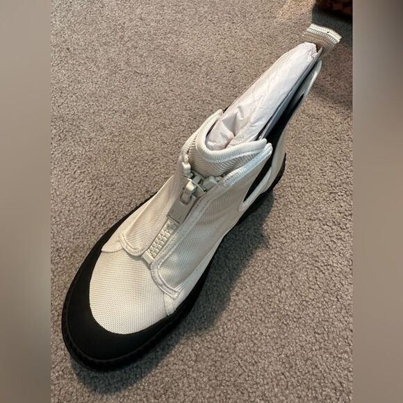 Marc Fisher 7M chunky boots ivory black - Picture 3 of 3